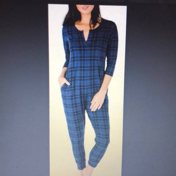 Smash and Tess Pants - NWT Smash and Tess Blue Plaid Holiday Romper